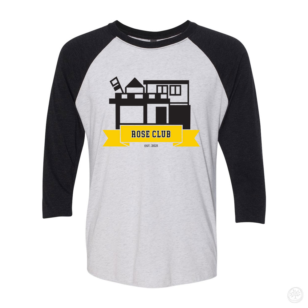 Rose Club Tailgate House – Super Soft Baseball Tee